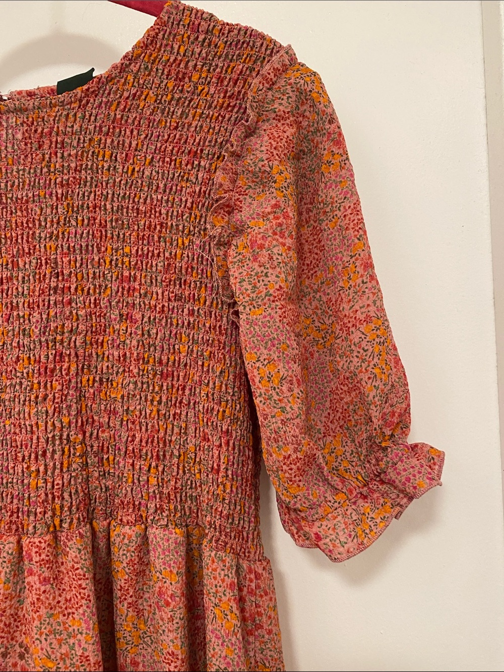 Dress Floral Puffed Sleeves - Picture 3 of 11